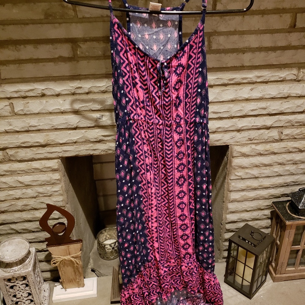 Hi-low maxidress